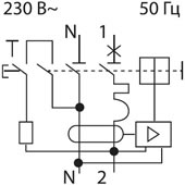 АВДТ32 TDM (1P+N) - схема подключения
