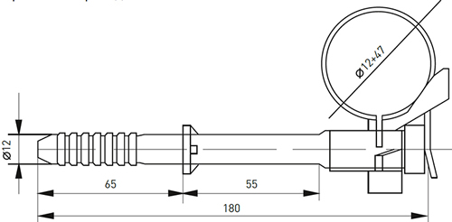 крепление фасадное SF60 EKF - размеры