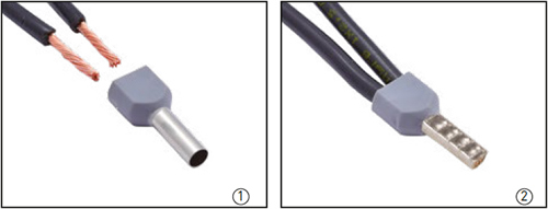 наконечники НШВИ2 - пример монтажа