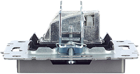 розетка ТВ оконечная IEK РТВ11-0-БрС Brite - вид сбоку