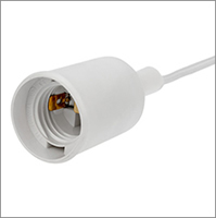 патрон подвесной E27 силиконовый Rexant 11-8884 со шнуром 1 м - конструкция и материалы