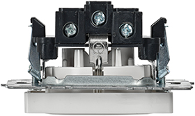 розетка 1-местная IEK РС14-1-0-БрБ Brite - вид сбоку