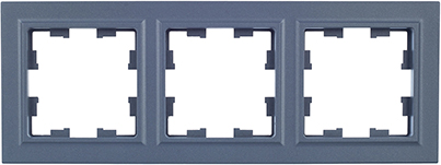 рамка 3-постовая IEK РУ-3-БрМ Brite - внешний вид