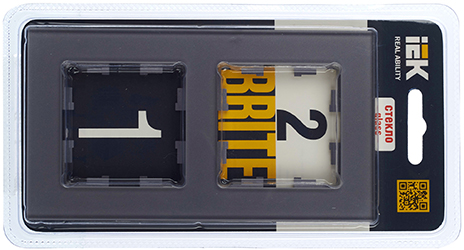 рамка 2-постовая IEK РУ-2-2-БрСе Brite - упаковка