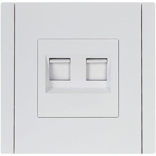 купить Фортепиано белый механизм RJ45 2x8(8) скрытая 2-ая кат.5е в Чебоксарах Фортепиано белый механизм RJ45 2x8(8) скрытая 2-ая кат.5е
