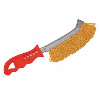 купить Щетка латунная с пластиковой ручкой в Чебоксарах Щетка латунная с пластиковой ручкой