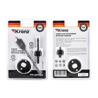 купить Набор для установки врезных замков, 22 мм/48 мм (перовое сверло/кольцевая пила) KRANZ в Чебоксарах Набор для установки врезных замков, 22 мм/48 мм (перовое сверло/кольцевая пила) KRANZ