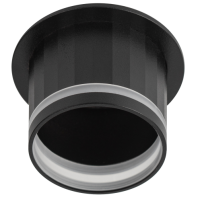 купить Светильник точечный GU5.3 круг черный встраиваемый  в Чебоксарах Светильник точечный GU5.3 круг черный встраиваемый