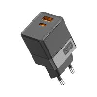 купить Устройство зарядное USB-A+USB-C  Rexant 35Вт черный в Чебоксарах Устройство зарядное USB-A+USB-C  Rexant 35Вт черный