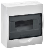 Бокс 8мод навесной белый чёрная дверь IP41 ЩРН-П IEK 