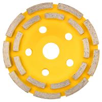 купить Чашка алмазная шлифовальная, двухрядная 125*22,2мм KRANZ в Чебоксарах Чашка алмазная шлифовальная, двухрядная 125*22,2мм KRANZ