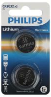 купить Батарейка дисковая CR2032 BL2 Philips в Чебоксарах Батарейка дисковая CR2032 BL2 Philips