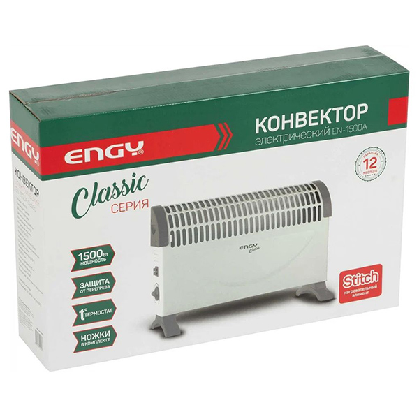 Конвектор 1500Вт механика IP20 настенный/напольный Energy (ENGY)