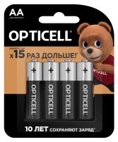 купить Батарейка AA(пальчик) алкалиновая BL4 Opticell Basic в Чебоксарах Батарейка AA(пальчик) алкалиновая BL4 Opticell Basic