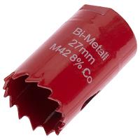 купить Коронка биметаллическая 27мм М42 8% Co металл/пластик/дерево в Чебоксарах Коронка биметаллическая 27мм М42 8% Co металл/пластик/дерево