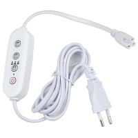 Таймер с вилкой и разъемом L,N,G для фитосветильника 150Вт 220В шнур 2м Uniel