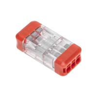 купить Клемма 3*2,5мм2 прозрачный Rexant СМК 2273-203R проходная разъемная 50шт/уп в Чебоксарах Клемма 3*2,5мм2 прозрачный Rexant СМК 2273-203R проходная разъемная 50шт/уп