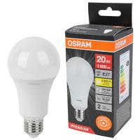 купить Лампа светодиодная 220В Е27 20Вт 3000К 1600лм стандарт A70 матовая Osram LED Value black в Чебоксарах Лампа светодиодная 220В Е27 20Вт 3000К 1600лм стандарт A70 матовая Osram LED Value black