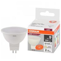 Лампа свд GU5.3 10Вт 3000К 800лм MR16 матовая  Osram LED Value