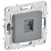 купить Сканди серый механизм RJ45 скрытая 1-ая Cat5e в Чебоксарах Сканди серый механизм RJ45 скрытая 1-ая Cat5e
