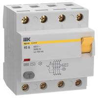 купить Выключатель дифференциальный (УЗО) 4Р 40А 100мА AC ВД3-63 IEK в Чебоксарах Выключатель дифференциальный (УЗО) 4Р 40А 100мА AC ВД3-63 IEK