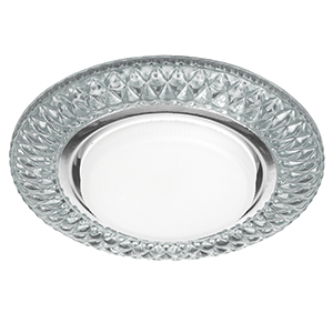 купить Светильник точечный GX53 круг хром/прозрачный встраиваемый подсветка Jazzway декор в Чебоксарах Светильник точечный GX53 круг хром/прозрачный встраиваемый подсветка Jazzway декор