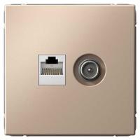 купить АртГэллери песочный розетка RJ45+TV скрытая 2-ая  в Чебоксарах АртГэллери песочный розетка RJ45+TV скрытая 2-ая