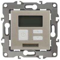 Терморегулятор универсальный скрытая 16А шампань ЭРА ЭРА12 