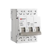 купить Автомат 3Р 63А D 4,5кА ВА47-63N EKF PROxima  в Чебоксарах Автомат 3Р 63А D 4,5кА ВА47-63N EKF PROxima