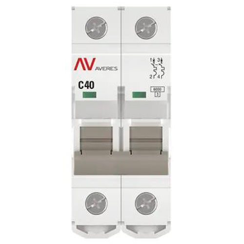 купить Автомат 2Р 40А C 6кА AV-6 EKF Averes  в Чебоксарах Автомат 2Р 40А C 6кА AV-6 EKF Averes