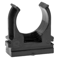 купить Держатель для трубы 25мм черный 100шт EKF  в Чебоксарах Держатель для трубы 25мм черный 100шт EKF
