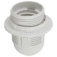 Патрон подвесной E27 пластик с кольцом белый ЭРА