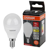 купить Лампа шар свд Е14 10Вт 3000К 800лм P45 матовый Osram LED Value black в Чебоксарах Лампа шар свд Е14 10Вт 3000К 800лм P45 матовый Osram LED Value black