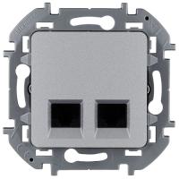купить Инспириа алюминий розетка RJ45 8(8) скрытая 2-ая Cat5е UTP в Чебоксарах Инспириа алюминий розетка RJ45 8(8) скрытая 2-ая Cat5е UTP