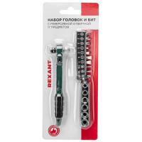купить Набор головок и бит с ключом-трещоткой 17 предметов REXANT в Чебоксарах Набор головок и бит с ключом-трещоткой 17 предметов REXANT