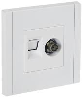 купить Фортепиано белый механизм RJ45+TV скрытая 2-ая кат.5е в Чебоксарах Фортепиано белый механизм RJ45+TV скрытая 2-ая кат.5е