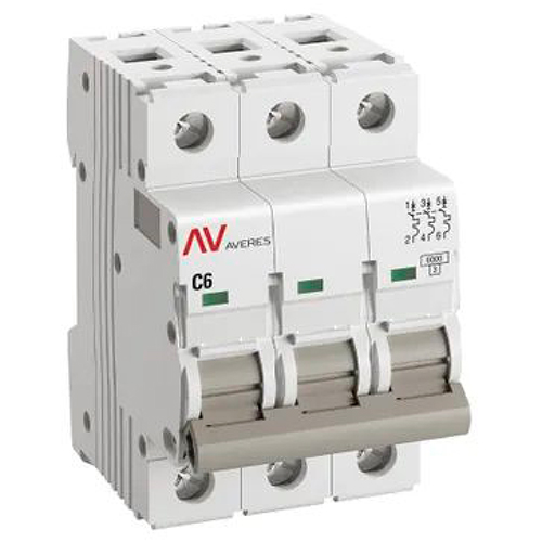 купить Автомат 3Р 6А C 6кА AV-6 EKF Averes  в Чебоксарах Автомат 3Р 6А C 6кА AV-6 EKF Averes