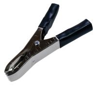 Зажим-крокодил 50А черный пвх