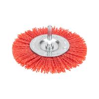 купить Щетка дисковая для дрели, нейлоновая проволока с абразивным покрытием, 100мм KRANZ в Чебоксарах Щетка дисковая для дрели, нейлоновая проволока с абразивным покрытием, 100мм KRANZ