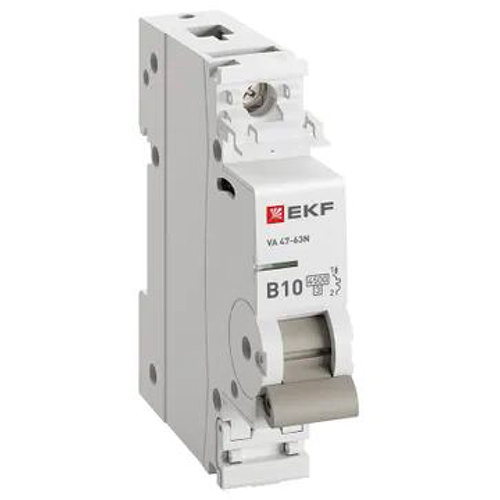 Автомат 1Р 10А B 4,5кА ВА47-63N EKF PROxima