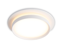 купить Светильник точечный GX53 круг белый встраиваемый Ambrella в Чебоксарах Светильник точечный GX53 круг белый встраиваемый Ambrella