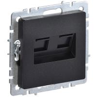 купить Брайт черный розетка RJ11+RJ45 скрытая 2-ая  в Чебоксарах Брайт черный розетка RJ11+RJ45 скрытая 2-ая