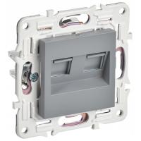 купить Сканди серый механизм RJ45 2x8(8) скрытая 2-ая Cat5e в Чебоксарах Сканди серый механизм RJ45 2x8(8) скрытая 2-ая Cat5e