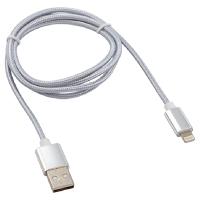 купить Кабель USB Lightning для Apple 1м серебристый 2,4А Rexant в Чебоксарах Кабель USB Lightning для Apple 1м серебристый 2,4А Rexant