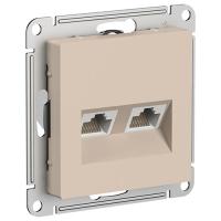купить Атлас песочный розетка RJ45 скрытая 2-ая  в Чебоксарах Атлас песочный розетка RJ45 скрытая 2-ая