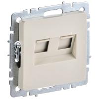 купить Брайт бежевый розетка RJ45 скрытая 2-ая  в Чебоксарах Брайт бежевый розетка RJ45 скрытая 2-ая