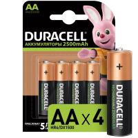 купить Аккумулятор AA(пальчик) 2500mAh 1,2В BL4 Duracell в Чебоксарах Аккумулятор AA(пальчик) 2500mAh 1,2В BL4 Duracell