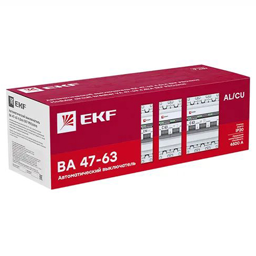 купить Автомат 1Р 4А C 4,5кА ВА47-63 EKF  в Чебоксарах Автомат 1Р 4А C 4,5кА ВА47-63 EKF