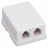 купить Рексант белый розетка RJ11 открытая 2-ая в Чебоксарах Рексант белый розетка RJ11 открытая 2-ая