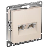 AtlasDesign бежевый розетка RJ45 скрытая 2-ая  
